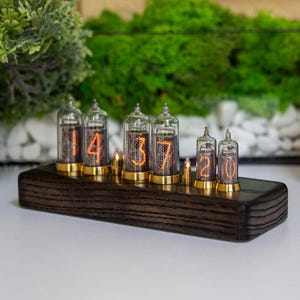 IN-18ニキシー管時計キット　（IN-18ニキシー管・アクリルケース別） Amazon｜IN-18 Nixieチューブ6個 時計用 NOSテスト済み｜置き時計