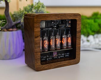 実物　ニキシー管時計 IN-14 IN-16  ニキシー管時計 IN14 と IN16 を 6 つのランプに接続 - Etsy 日本