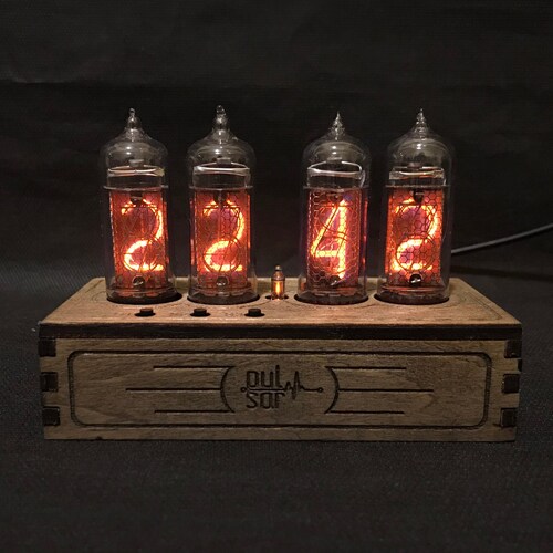 Nixie Tube Clock Z573m Nixie Clock Vintage Table Desk Clock Etsy UK