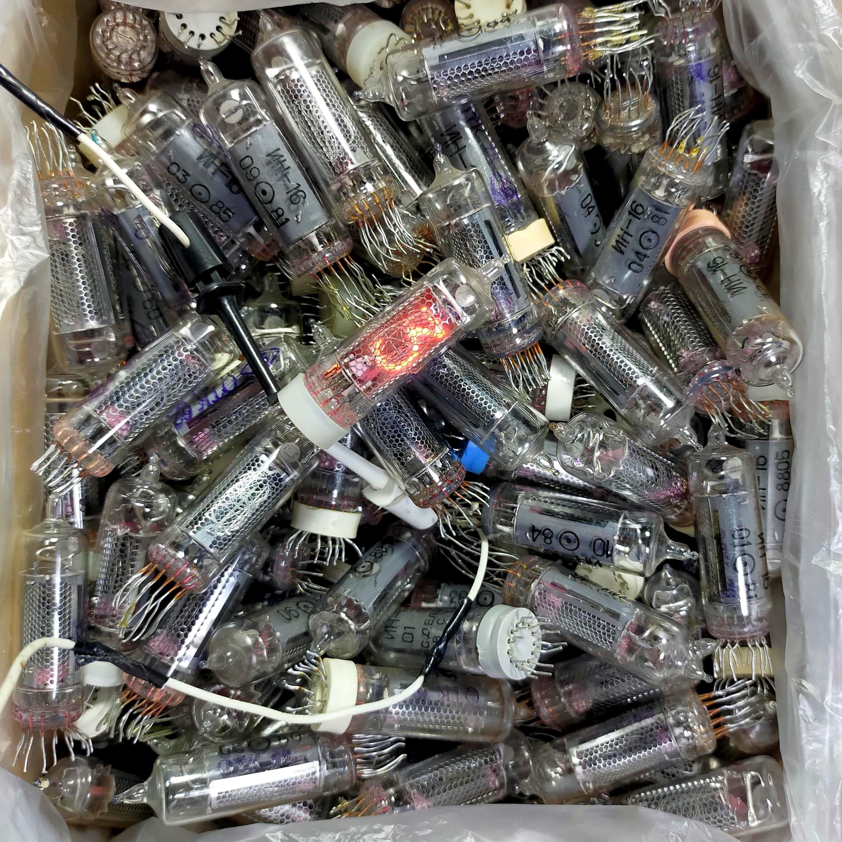 ニキシー管 in-1、in-2、in-4、in-8/2、in-12、in-14、in-16、in-17