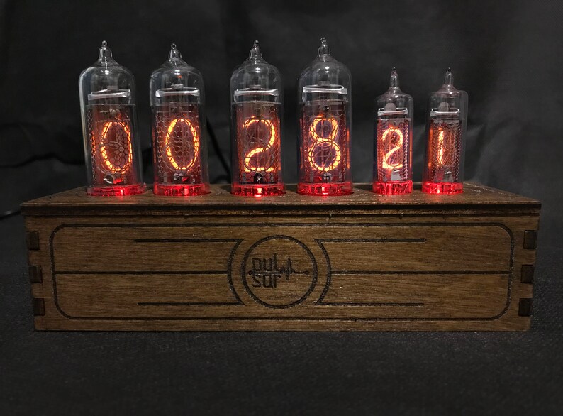 Nixie Tube Clock Pulsar IN-14 IN-16 RGB 6-tubes | Etsy