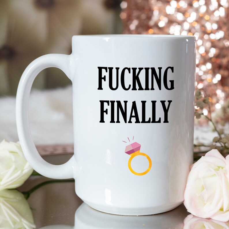 Engaged Mug Engagement Mug Engaged Engagement Gift Funny Etsy Israel