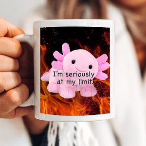 Axolotl Meme Coffee Mug, Anime Meme Mug, Anime Mug, Funny Mug, Danke Mug, Axolotl Memes Mug, Funny Axololtl Fire Meme Coffee Mugs.