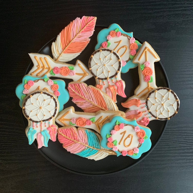 Boho Vanilla Sugar Cookies 1 Dozen 12 Cookies Custom Made Etsy Boho Vanilla Sugar Cookies 1 Dozen 12 Cookies Custom Made Etsy
