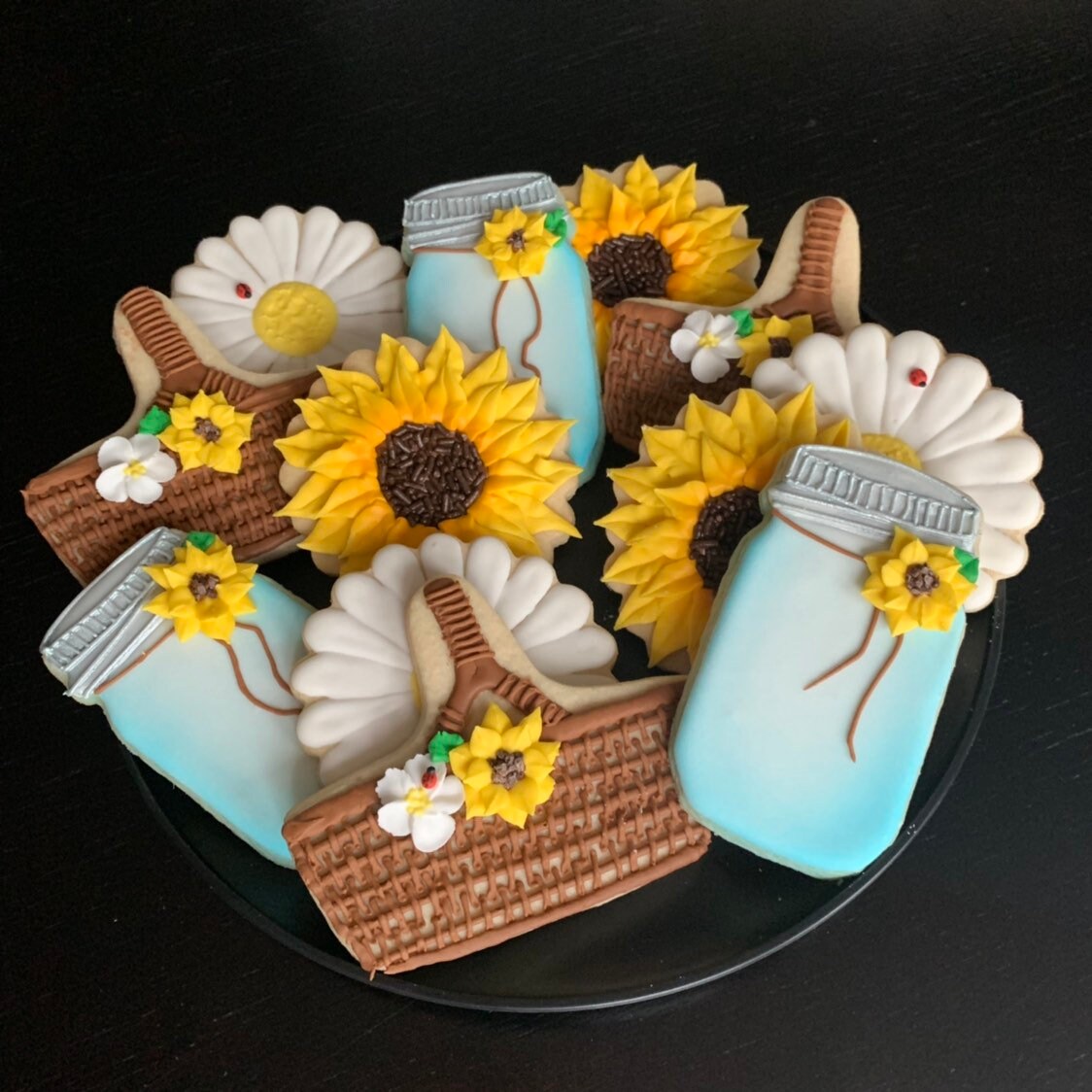 Picnic basket birthday Babyshower decorated sugar Cookies 1 Etsy