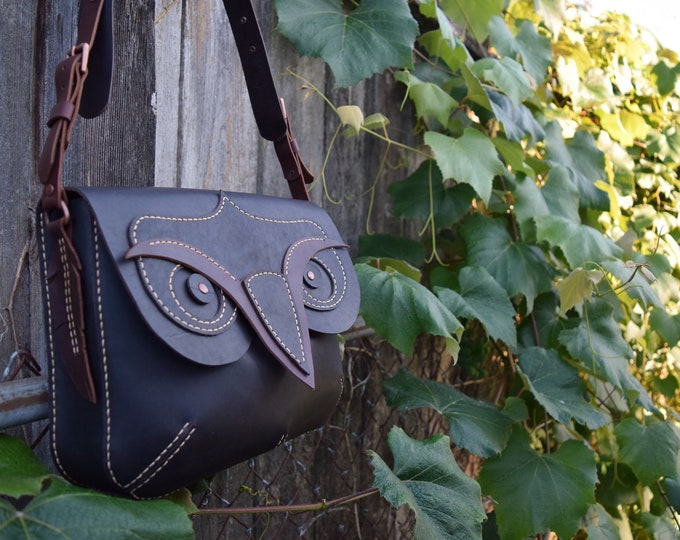 Owl Ornamental Print Pattern Crossbody Bags