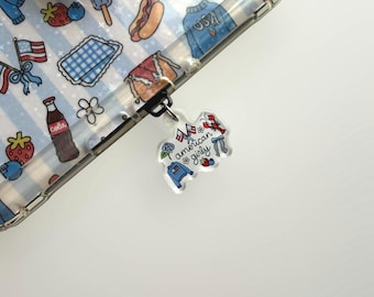 American Girly Charm | Bookish Dust Plug Accessory for Kindle, Phone and More