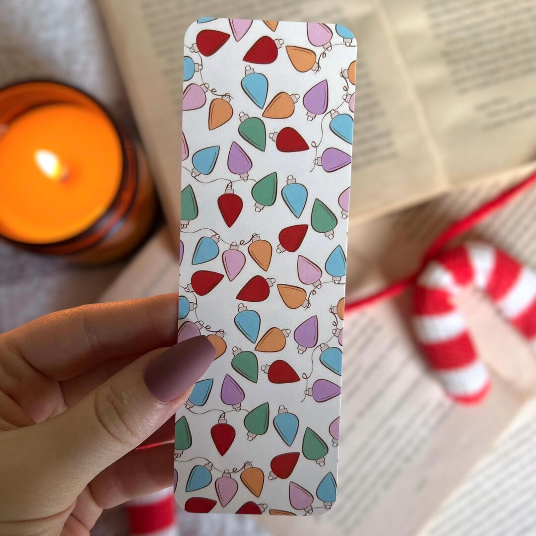 Bookmark Christmas Lights Bookmark Bookish Gift Gift for Book Lover