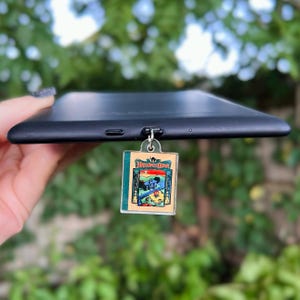 Kindle Charm, Phone Charm, USB Charm, Mini Keychain | Halloween Book Charm | Bookish Gift | Phone Kindle Accessories | USB Plug