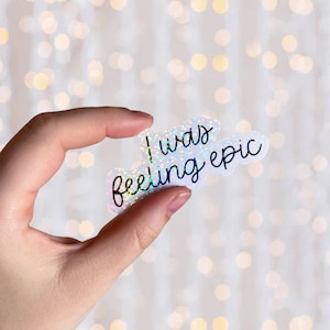 Feeling Epic Sticker | Vampire Sticker | Holographic Kindle Sticker