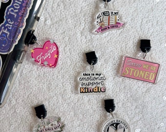 Kindle Charm, Phone Charm, USB Charm, Mini Keychain Charm | Bookish Merch | Bookish Gifts | Kindle Accessories, Phone Accessories | USB Plug