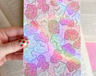 Inserto para funda Kindle / Inserto holográfico para funda de lectores electrónicos / Inserto para Kindle con diseño de animales de galleta glaseados / Regalos para amantes de los libros / Decoración con cartulina brillante