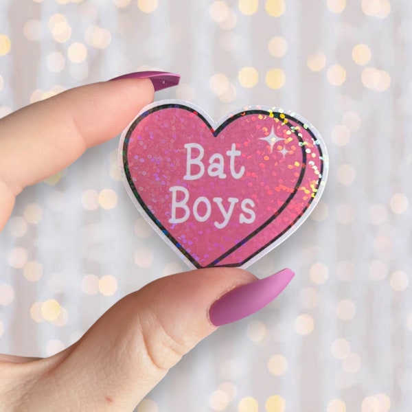 Bookish Boyfriend Sticker | Bat Boys Holographic Sticker | Book Inspired | Bookish Gifts | Fantasy Book Merch | Valentines Gift