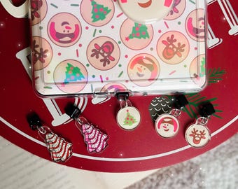 Abalorio navideño para Kindle, para teléfono, USB, mini llavero / Merchandising literario / Regalos literarios / Accesorios para Kindle / Conector USB