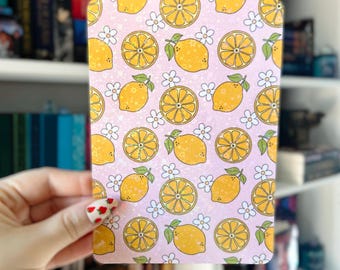Kindle Case Insert | Lemon Holographic Case Insert for eReaders | Kindle Insert | Bookish Gifts | Glitter Cardstock Decor | Kobo Insert