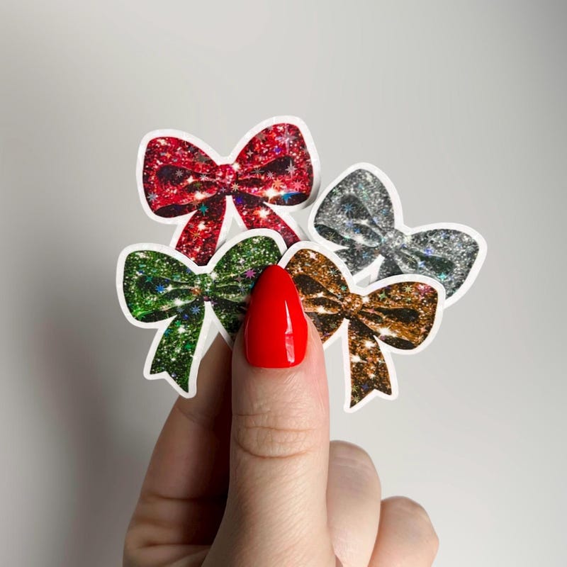Bow Stickers - Etsy