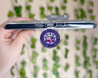 Kindle Charm, Phone Charm, USB Charm, Mini Keychain | Spooky Girls Book Club Charm | Bookish Gift | Phone Kindle Accessories | USB Plug