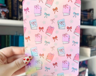 Kindle Case Insert | Books and Bows Holographic Case Insert for eReaders | Kindle Insert | Bookish Gifts | Cardstock Decor | Kobo Insert