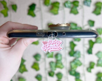 Kindle Charm, Phone Charm, USB Charm, Mini Keychain | Pretty Girl, Dirty Books Charm | Bookish Gift | Phone Kindle Accessories | USB Plug
