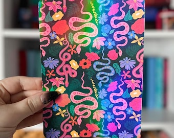 Whimsical Snake Pattern Kindle Insert | Bookish Glitter Case Insert for Ereaders
