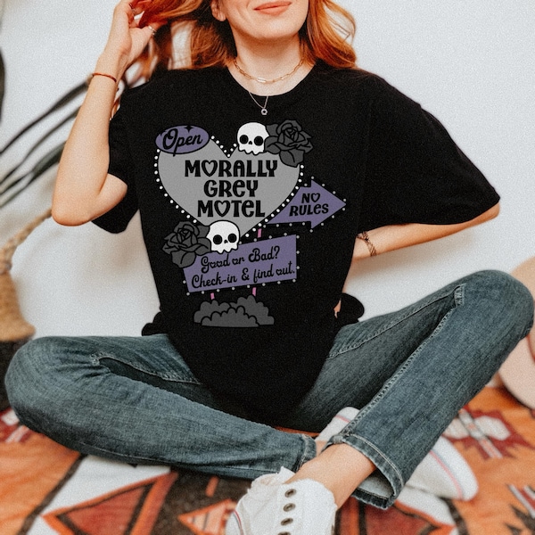 Morally Grey Comfort Colors | Book Lover Shirt | Unisex Shirt | Shirt for Readers | Bookish T-Shirt | T-Shirt for Book Lover