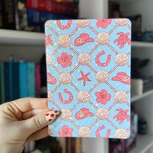 Beach Kindle Case Insert | Coquette Holographic Case Insert for E-Readers | Bookish Gift | Glitter Cardstock | Kindle Insert, Kobo Insert