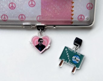 Vampir Kindle Charm, Handy Charm, USB Charm, Mini Schlüsselanhänger | Bücherwurm Merch | Bücherwurm Geschenke | Kindle Zubehör | USB Stecker Charm