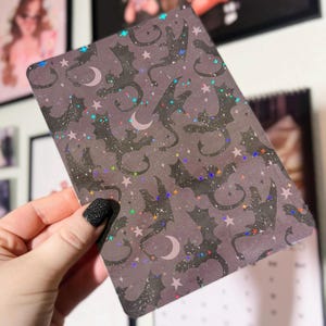 Kindle Case Insert | Holographic Case Insert for E-Readers | Fantasy Dragons | Bookish Gift | Glitter Cardstock Decor | Custom Size
