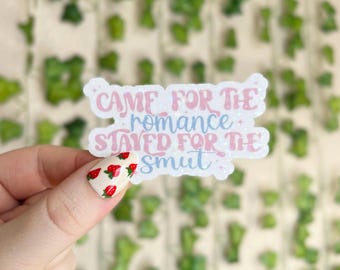 Reading Sticker | Holographic Smut Reader Sticker | Kindle Sticker | Vinyl Glitter Sticker | Bookish Sticker | Bookish Gift