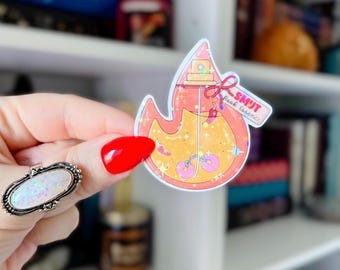 Smut Book Sticker | Spicy Bookish Perfume Bottle Sticker | Romance Tropes Vinyl Decal | Spicy Reads Ereader Sticker | Book Lover Gift