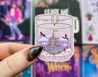 Holographic Fantasy Castle Sticker | Fairytale Bookish Kindle Vinyl Sticker