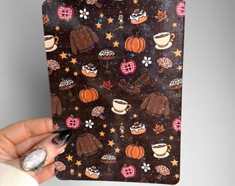 Whimsical Fall Kindle Insert | Plaid Glitter Case Insert for Ereaders