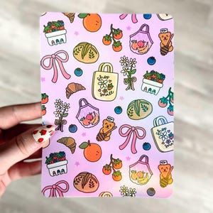 Kindle Case Insert | Holographic Case Insert for eReaders | Cottagecore Kindle Insert | Bookish Gifts | Glitter Cardstock | Kobo Insert