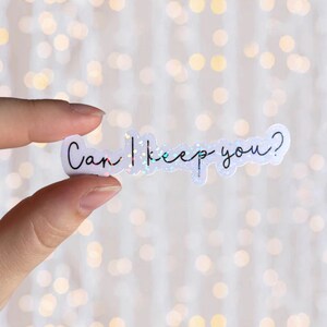 Casper Can I Keep You Sticker 90s Movie Nostalgia Holographic