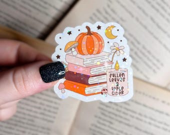 Halloween Sticker | Halloween Holographic Sticker | Vinyl Laptop, Kindle Sticker | Spooky Sticker, Fall Sticker