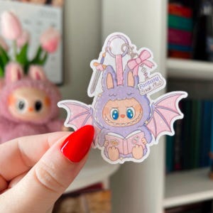 Fantasy Book Club Vinyl Sticker | Whimsical Reading Trinket Sticker | Fantasy Bookish Reader Gift | Book Club Holographic Sticker