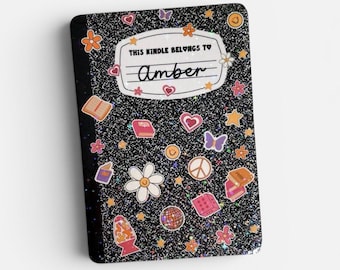 Inserto para funda Kindle / Inserto holográfico para funda de lectores electrónicos / Cuaderno de composición personalizado / Regalos para amantes de los libros / Decoración con cartulina brillante