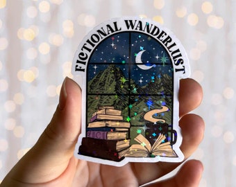 Reading Sticker | Book Sticker |  Holographic Kindle Sticker