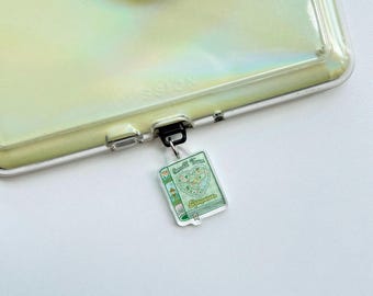 Charm para Kindle "Romance de Pueblo Pequeño", Charm para Teléfono, Charm USB, Mini Llavero / Regalos para amantes de los libros / Charm para Kobo / Charm para Enchufe USB, Charm para Bolso