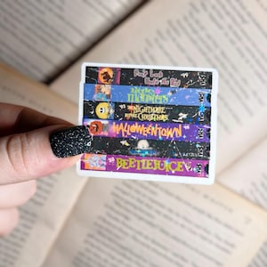 Halloween Movie Sticker | Scary Movies Holographic VHS Sticker | Vinyl Kindle Sticker | Spooky Sticker, Fall Sticker