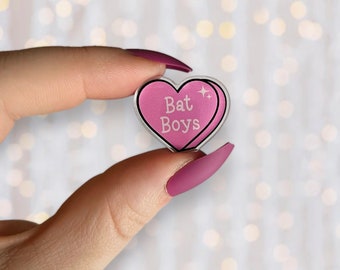 Bookish Boyfriend Pin | Bat Boys Acrylic Pin | Book Inspired | Bookish Gifts | Fantasy Book Merch