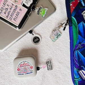 Kindle Charm, Phone Charm, USB Charm, Mini Keychain Charm Bookish Merch Bookish Gifts Kindle Accessories, Phone Accessories USB Plug image 5