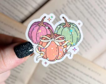 Halloween Sticker | Halloween Holographic Sticker | Vinyl Laptop, Kindle Sticker | Spooky Sticker, Fall Sticker