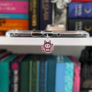 Halloween Trinket Charm | Cute Bat Costume USB-C Accessory | Halloween Kindle Charm | Book Lover Gift | Kobo, iPhone, iPad Plug Charm