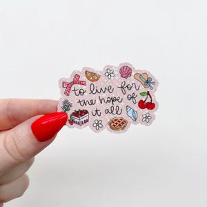 Cozy Summer Sticker | Holographic Kindle Sticker | Summer Romantic Sticker | Cute Vinyl Sticker for E-Readers | Sticker for Kindle, Kobo