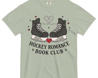Romaanse boekenclub-T-shirt hockey | Cosy Bookish Reading Comfort Colors T-shirt