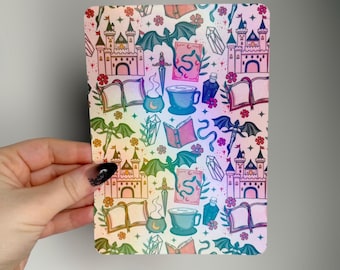 Book Lover Romantasy Kindle Insert | Fantasy Bookish Dragon Holographic Case Insert for Ereaders