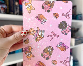 Kindle Case Insert | Holographic Dog Case Insert for eReaders | Kindle Insert | Bookish Gifts | Glitter Cardstock Decor | Kobo Insert
