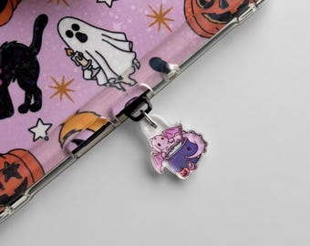 Cauldron Baby Dragon Charm | Halloween Bookish Dust Plug Accessory for Kindle, Kobo, Phone and More