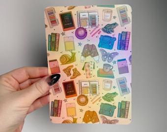 Inserto Kindle para amantes de los libros de estilo Cottagecore / Inserto holográfico para lector electrónico